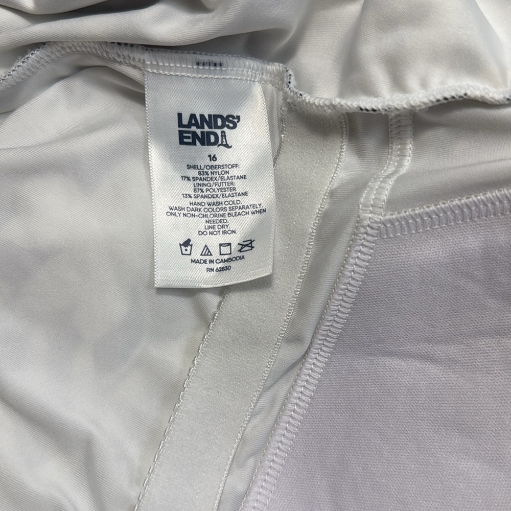 Lands End swim dress with tie on the side women’s US 16 one piece - Picture 6 of 6